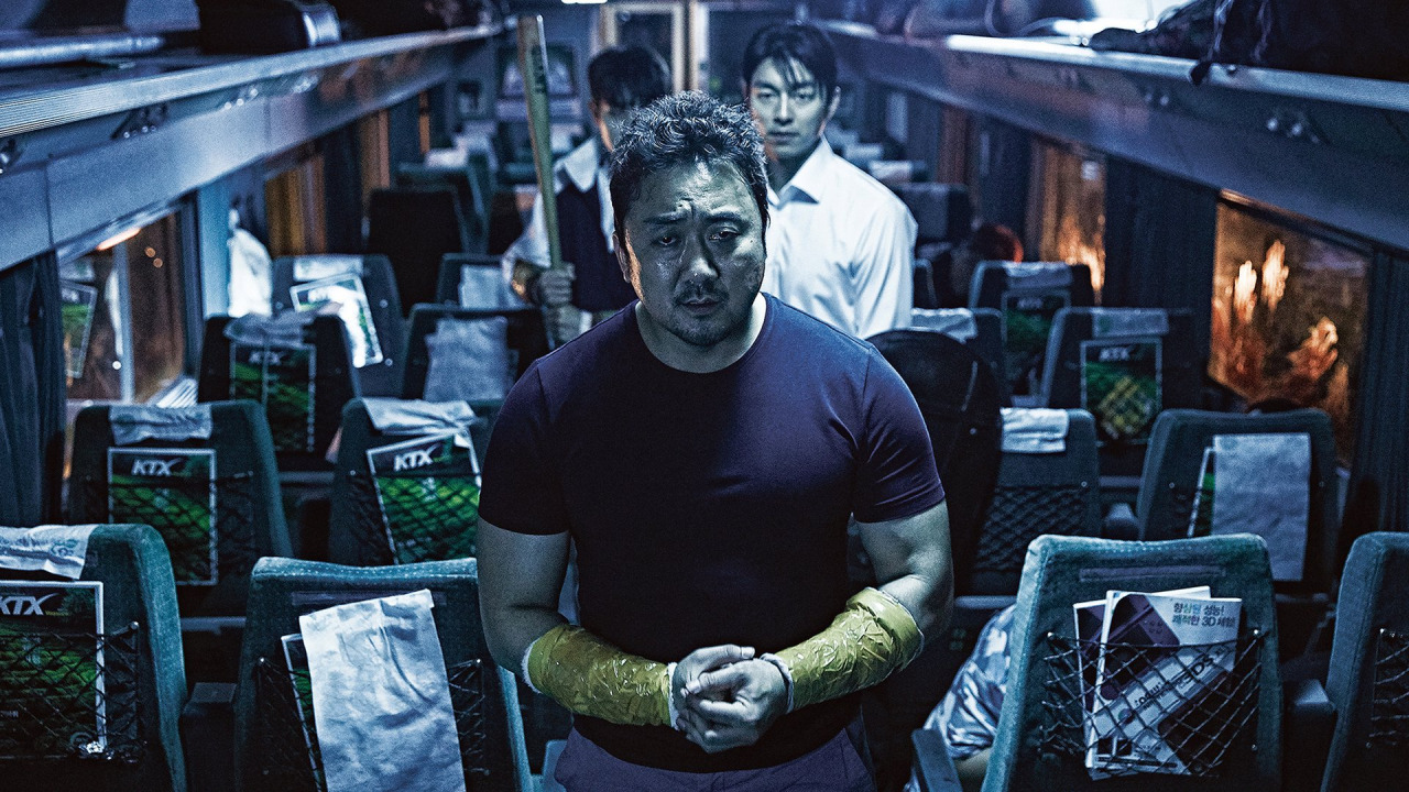 This is an image from the film, Train to Busan.
